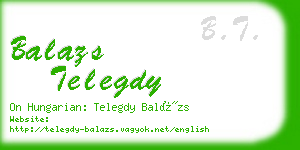 balazs telegdy business card